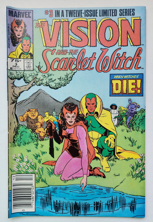 VISION AND SCARLET WITCH #3 1985 NEWSSTAND MARVEL COMICS
