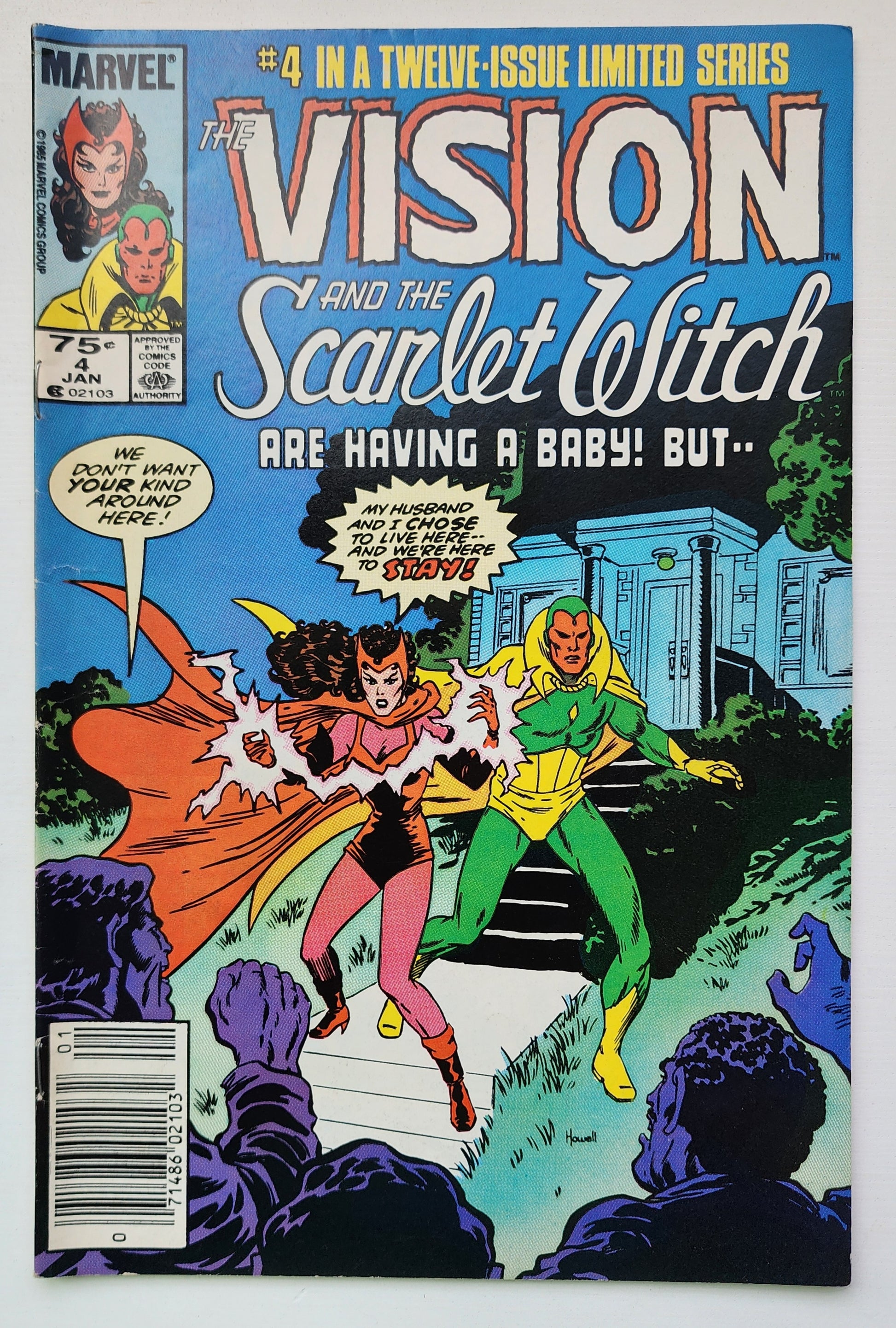 VISION AND SCARLET WITCH #4 1985 NEWSSTAND MARVEL COMICS