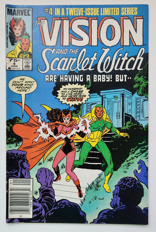 VISION AND SCARLET WITCH #4 1985 NEWSSTAND MARVEL COMICS