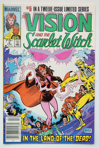 VISION AND SCARLET WITCH #5 1986 NEWSSTAND MARVEL COMICS