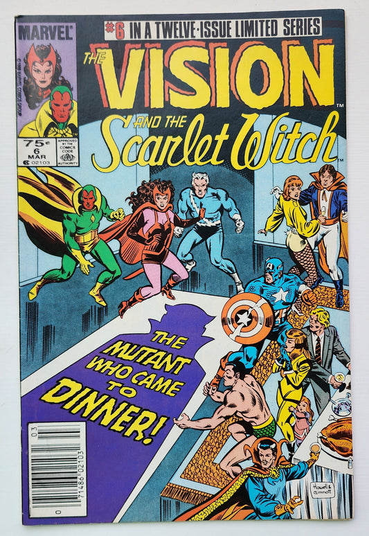 VISION AND SCARLET WITCH #6 1986 NEWSSTAND MARVEL COMICS
