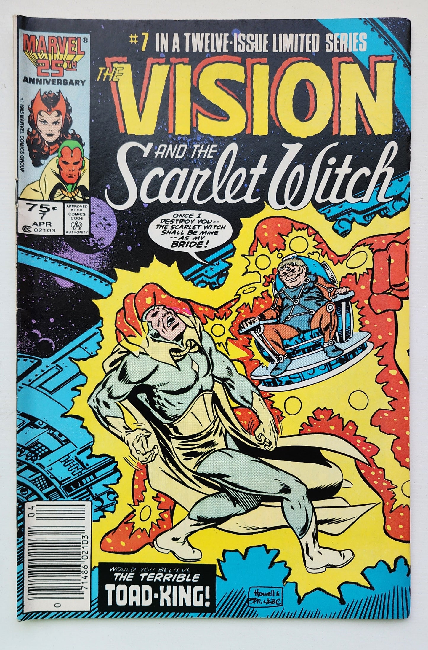 VISION AND SCARLET WITCH #7 1986 NEWSSTAND MARVEL COMICS