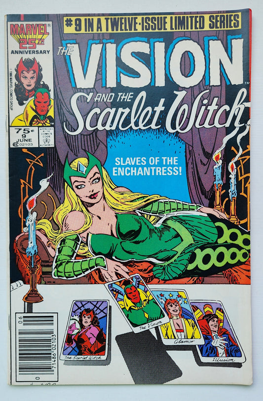 VISION AND SCARLET WITCH #9 1986 NEWSSTAND MARVEL COMICS