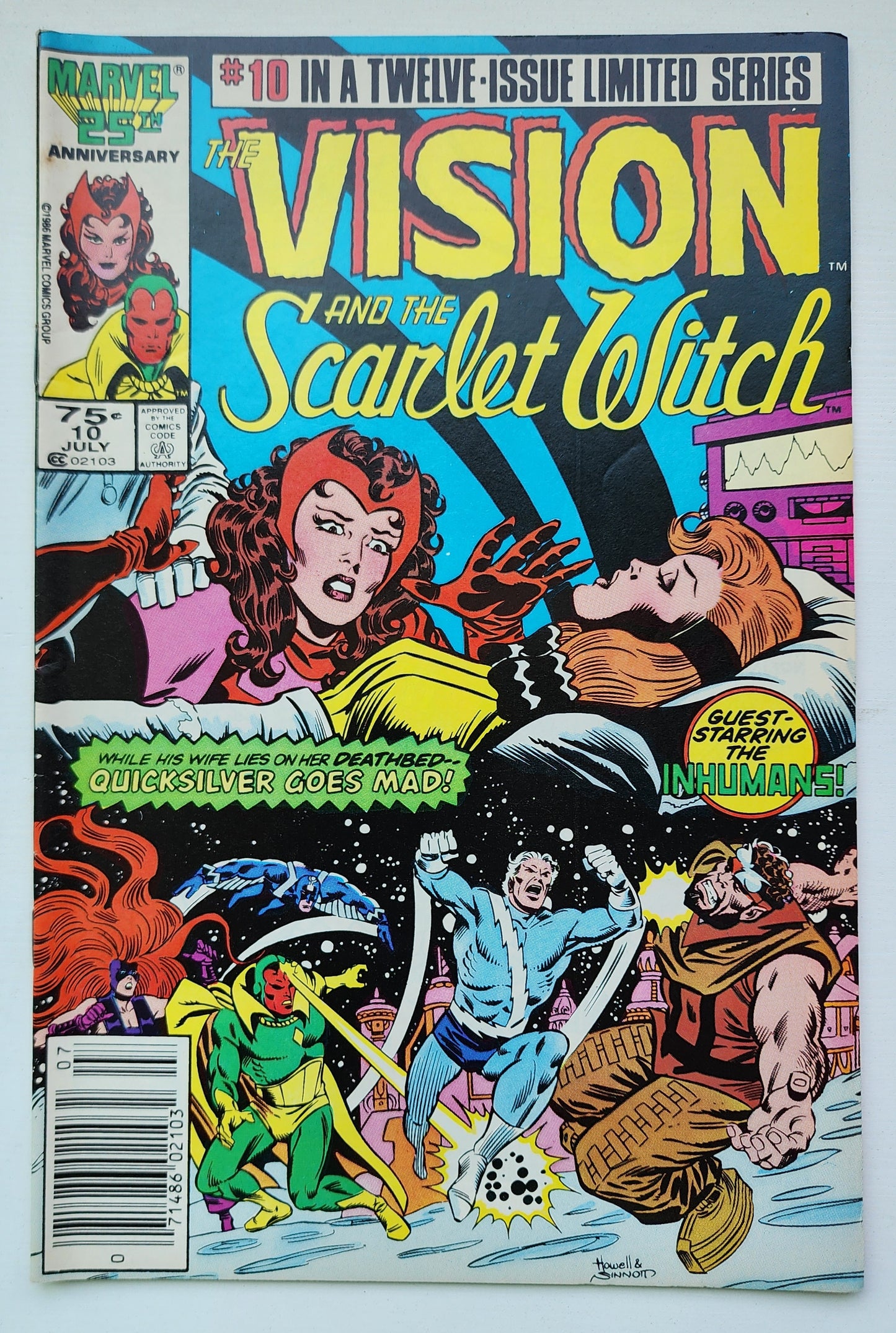 VISION AND SCARLET WITCH #10 1986 NEWSSTAND MARVEL COMICS