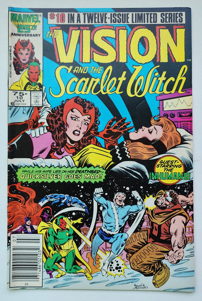 VISION AND SCARLET WITCH #10 1986 NEWSSTAND MARVEL COMICS