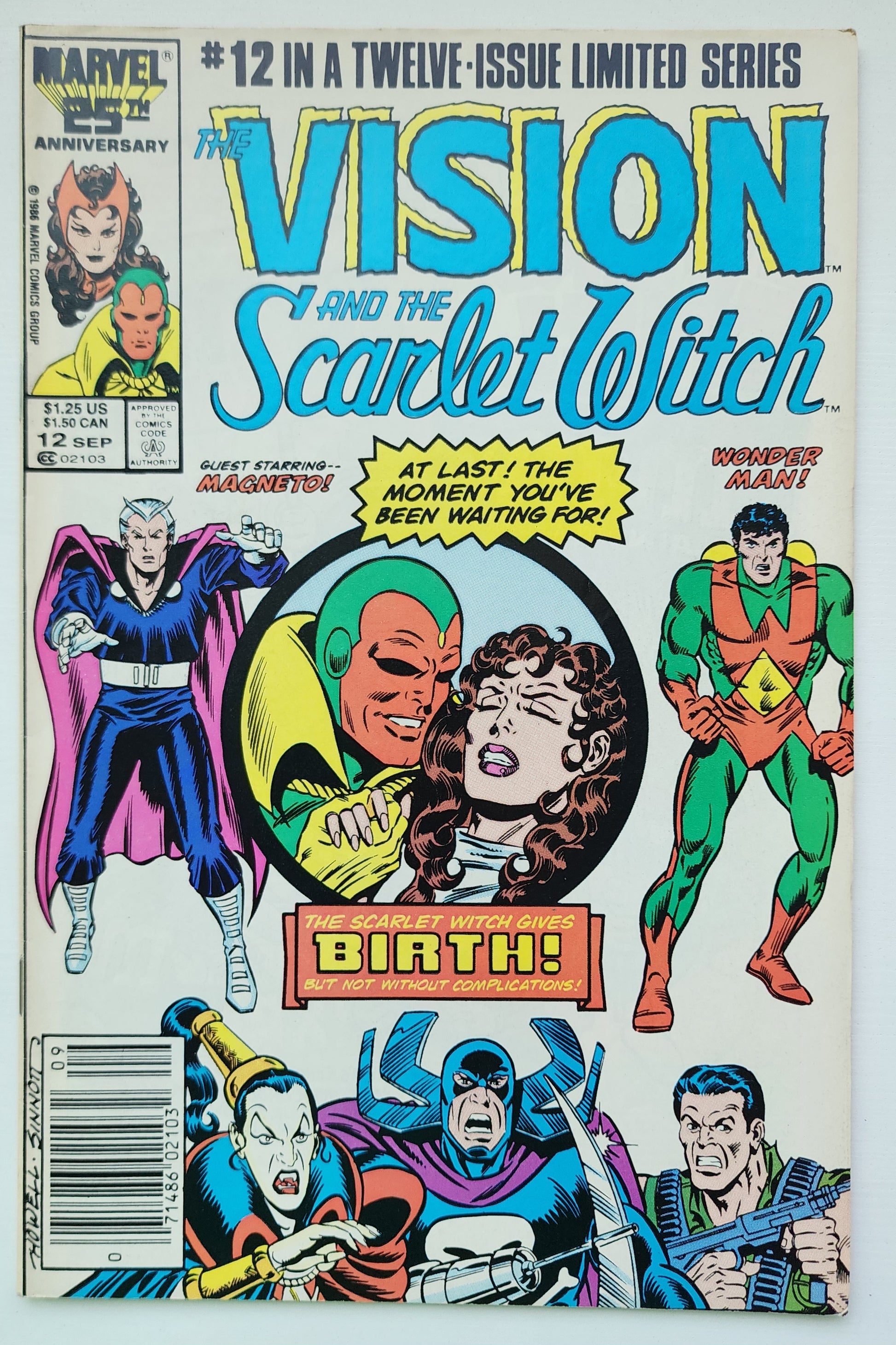 VISION AND SCARLET WITCH #12 1986 NEWSSTAND MARVEL COMICS