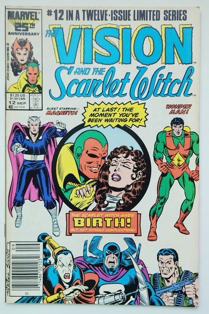 VISION AND SCARLET WITCH #12 1986 NEWSSTAND MARVEL COMICS