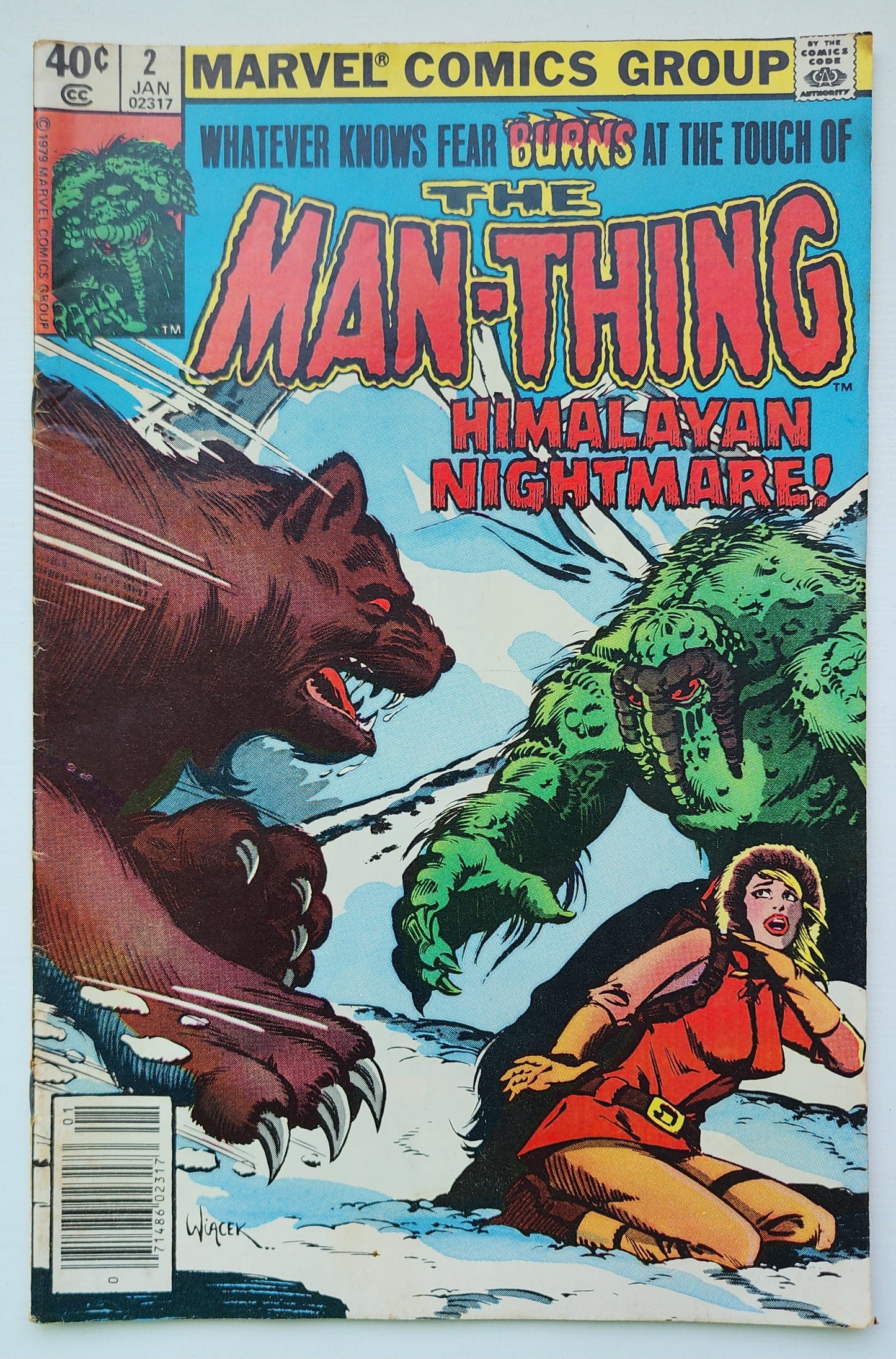 MAN-THING #2 1980 NEWSSTAND Man-Thing MARVEL COMICS