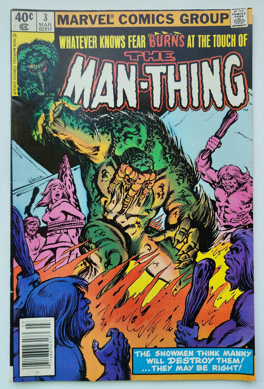 MAN-THING #3 1980 NEWSSTAND Man-Thing MARVEL COMICS