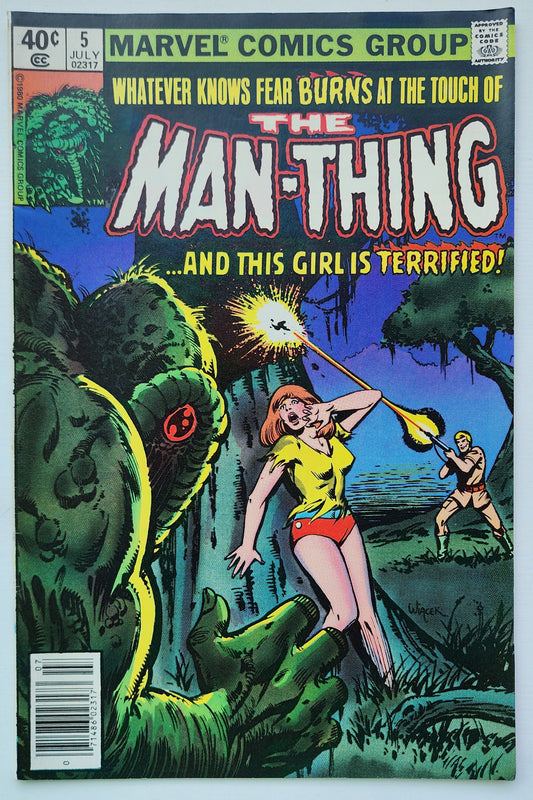 MAN-THING #5 1980 NEWSSTAND Man-Thing MARVEL COMICS