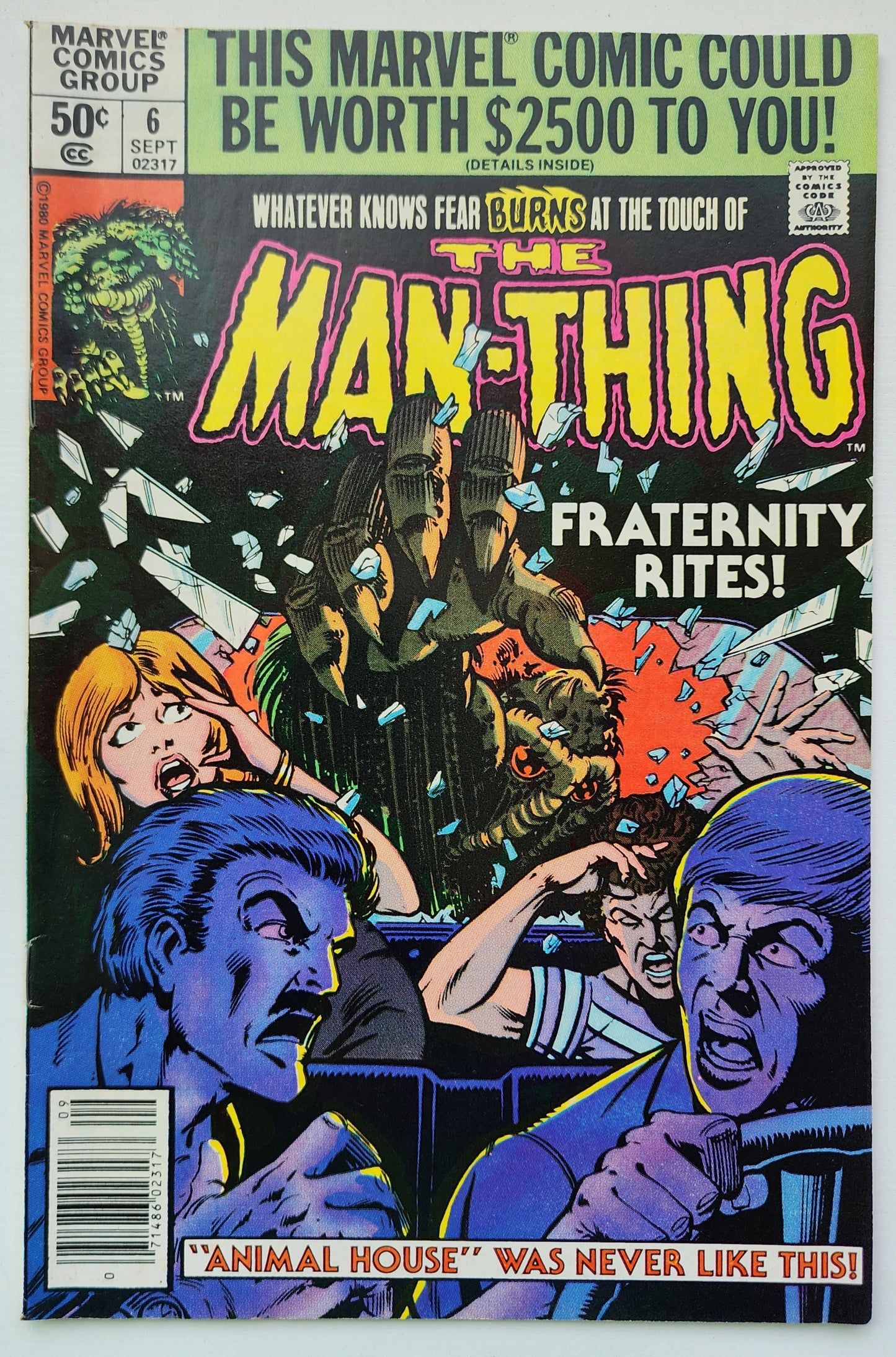 MAN-THING #6 1980 NEWSSTAND Man-Thing MARVEL COMICS
