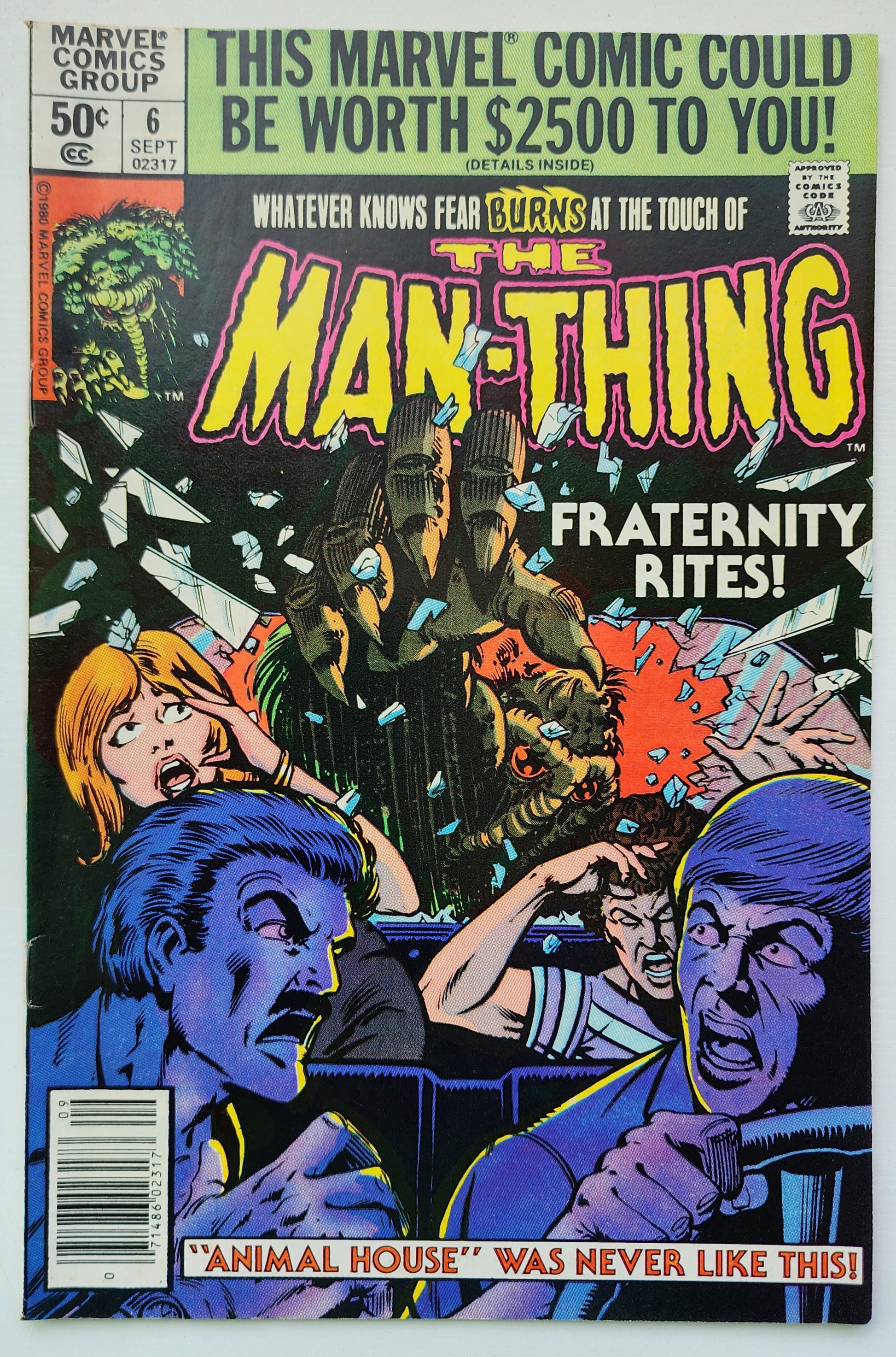 MAN-THING #6 1980 NEWSSTAND Man-Thing MARVEL COMICS