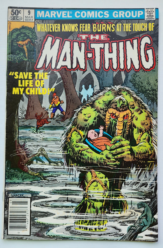 MAN-THING #9 1981 NEWSSTAND Man-Thing MARVEL COMICS
