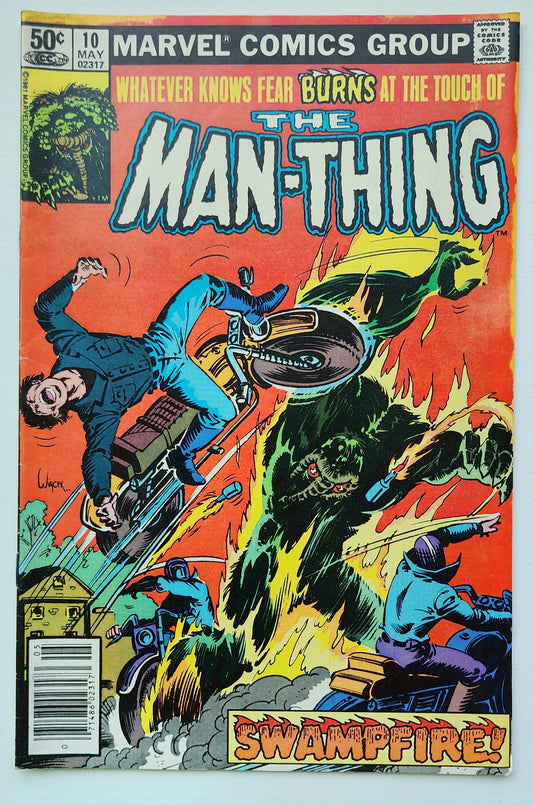 MAN-THING #10 1981 NEWSSTAND Man-Thing MARVEL COMICS