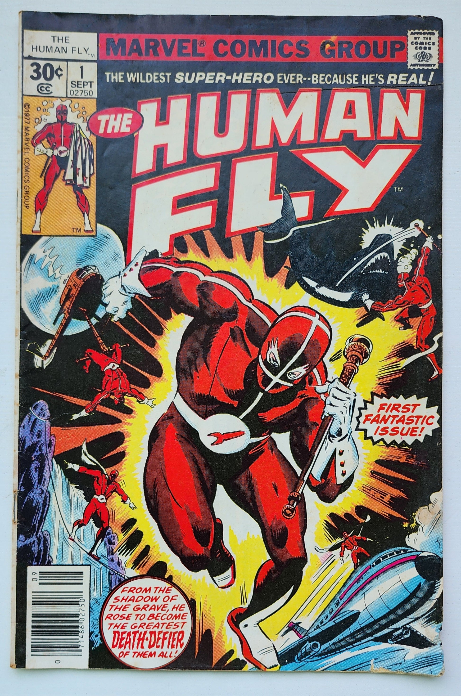 HUMAN FLY #1 1977 NEWSSTAND MARVEL COMICS
