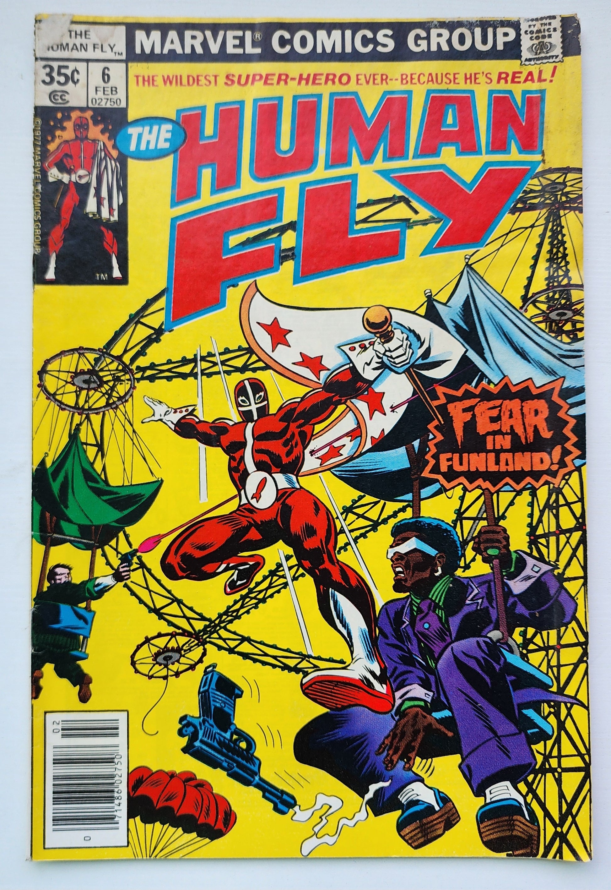 HUMAN FLY #6 1977 NEWSSTAND MARVEL COMICS