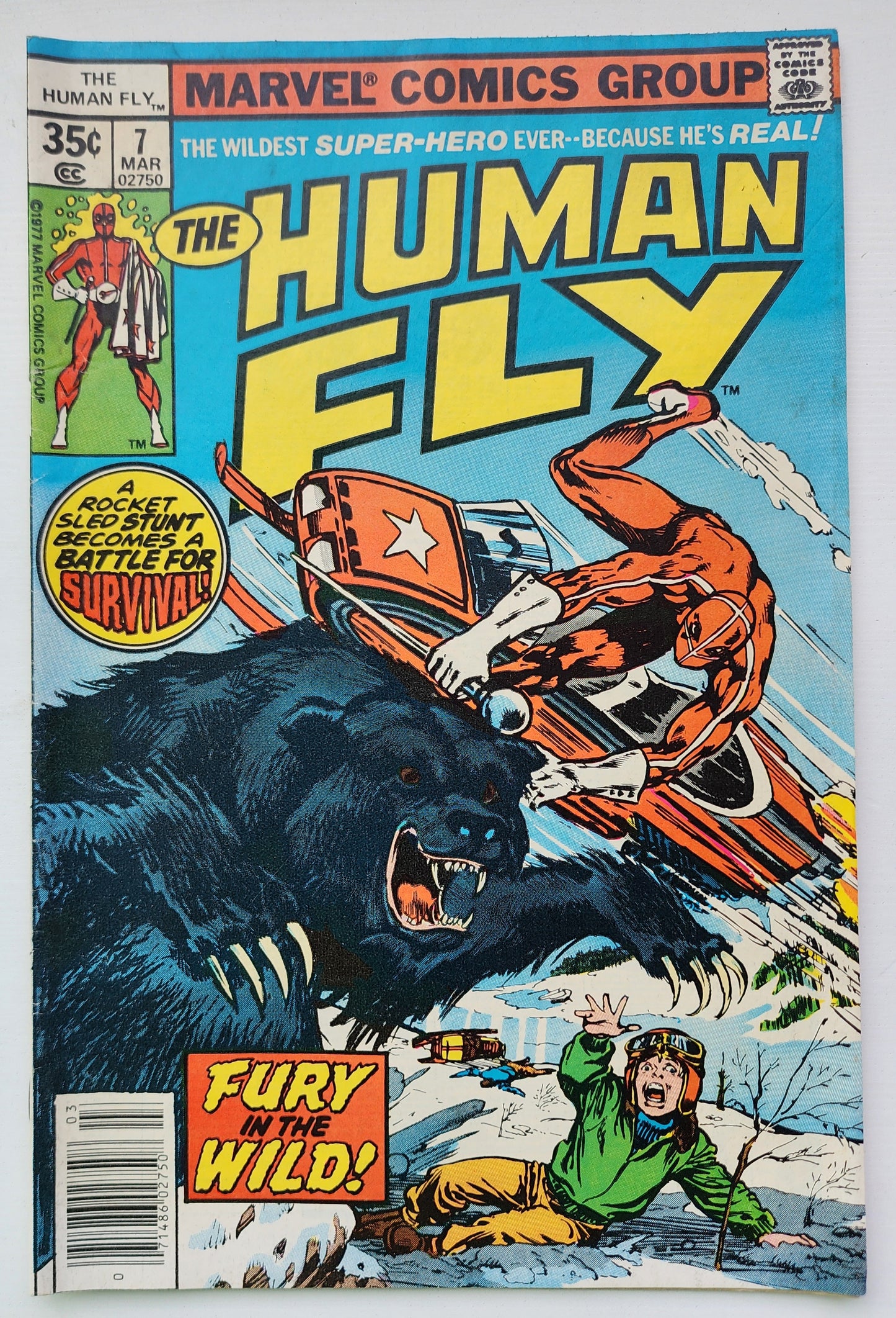 HUMAN FLY #7 1977 NEWSSTAND MARVEL COMICS