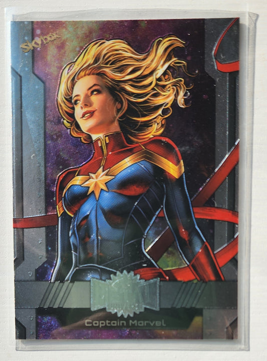 2024 Marvel Avengers Metal Universe Captain Marvel #11 Base Card CARDS Skybox