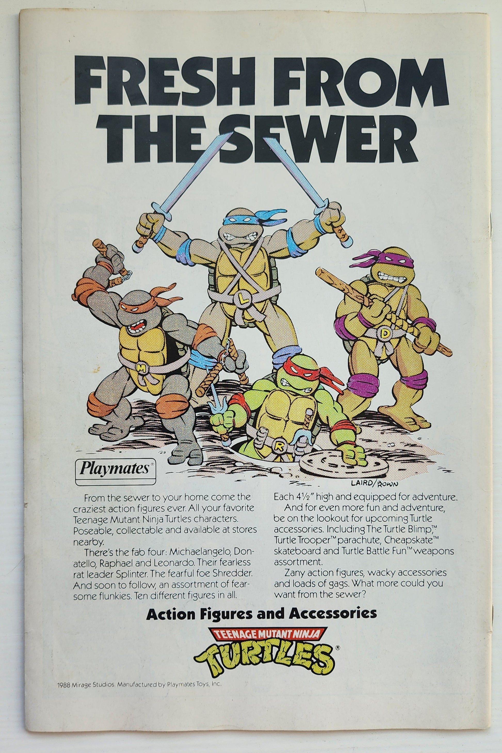 TEENAGE MUTANT NINJA TURTLES TMNT ADVENTURES #1 1989 NEWSSTAND TMNT ARCHIE COMICS