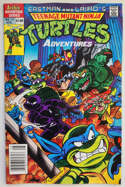 TEENAGE MUTANT NINJA TURTLES TMNT ADVENTURES #13 1990 NEWSSTAND TMNT ARCHIE COMICS
