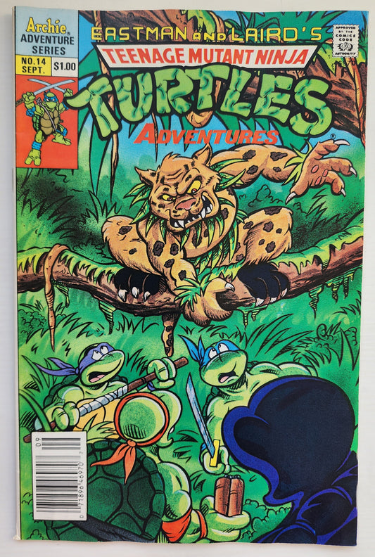 TEENAGE MUTANT NINJA TURTLES TMNT ADVENTURES #14 1990 NEWSSTAND TMNT ARCHIE COMICS