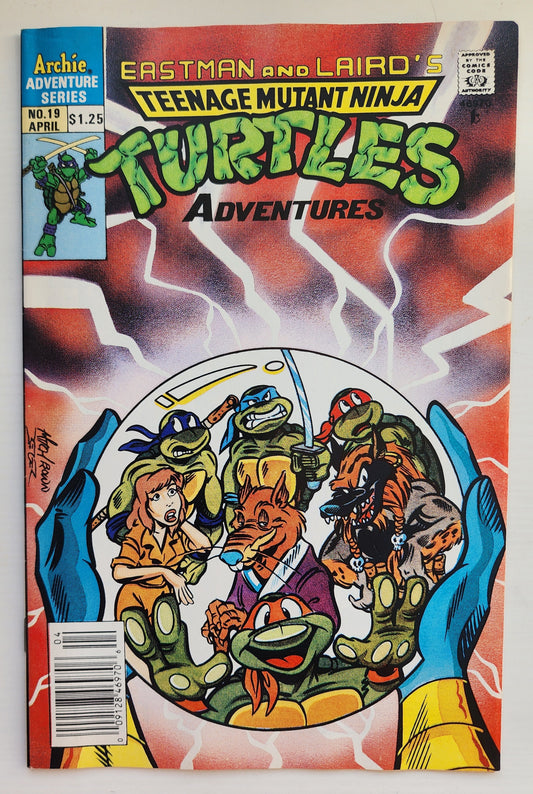 TEENAGE MUTANT NINJA TURTLES TMNT ADVENTURES #19 1991 NEWSSTAND TMNT ARCHIE COMICS