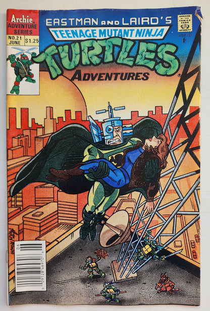 TEENAGE MUTANT NINJA TURTLES TMNT ADVENTURES #21 1991 NEWSSTAND TMNT ARCHIE COMICS