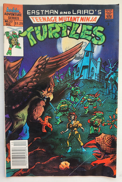 TEENAGE MUTANT NINJA TURTLES TMNT ADVENTURES #27 1991 NEWSSTAND TMNT ARCHIE COMICS