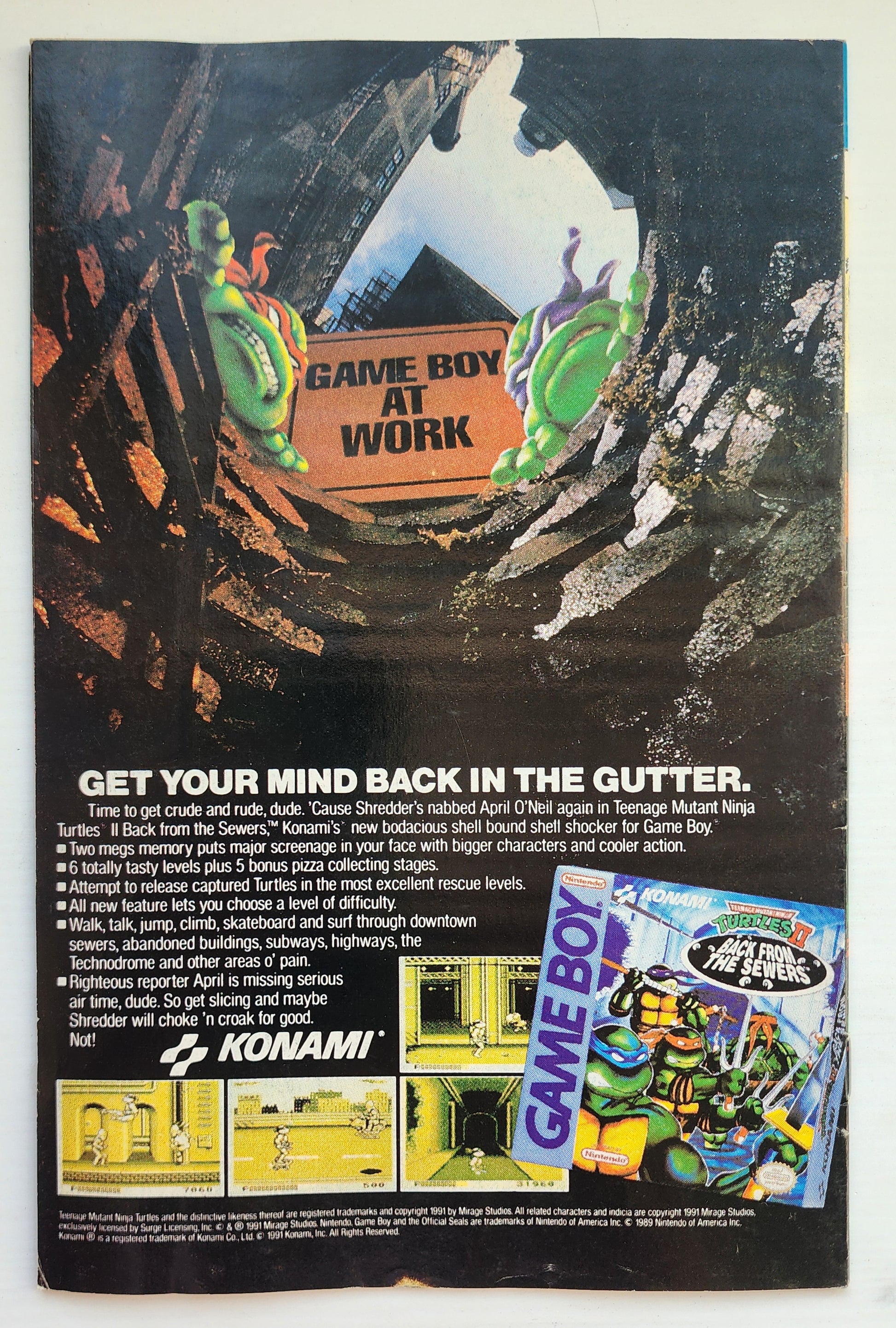 TEENAGE MUTANT NINJA TURTLES TMNT ADVENTURES #29 1992 NEWSSTAND TMNT ARCHIE COMICS