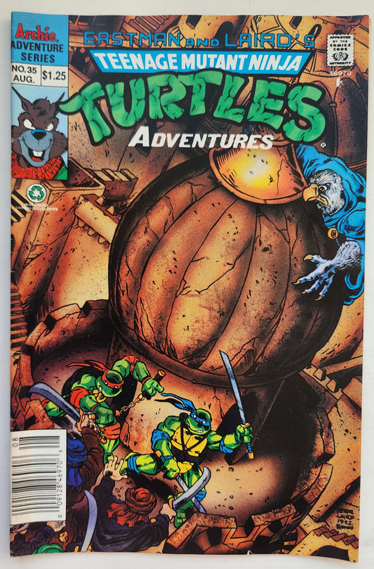 TEENAGE MUTANT NINJA TURTLES TMNT ADVENTURES #35 1992 NEWSSTAND TMNT ARCHIE COMICS