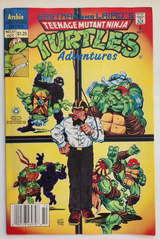 TEENAGE MUTANT NINJA TURTLES TMNT ADVENTURES #37 1992 NEWSSTAND TMNT ARCHIE COMICS