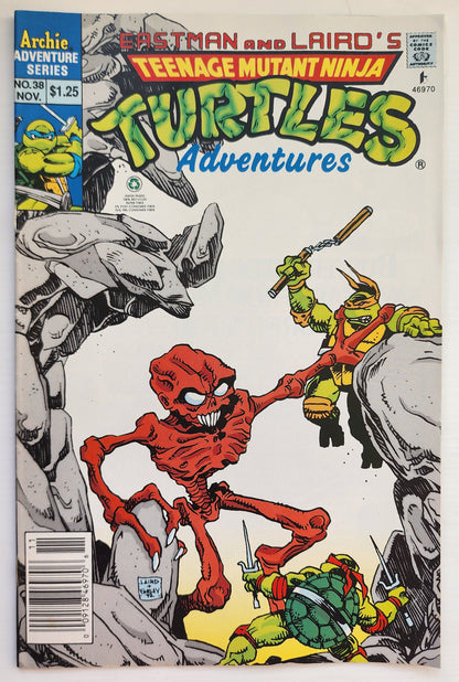 TEENAGE MUTANT NINJA TURTLES TMNT ADVENTURES #38 1992 NEWSSTAND TMNT ARCHIE COMICS