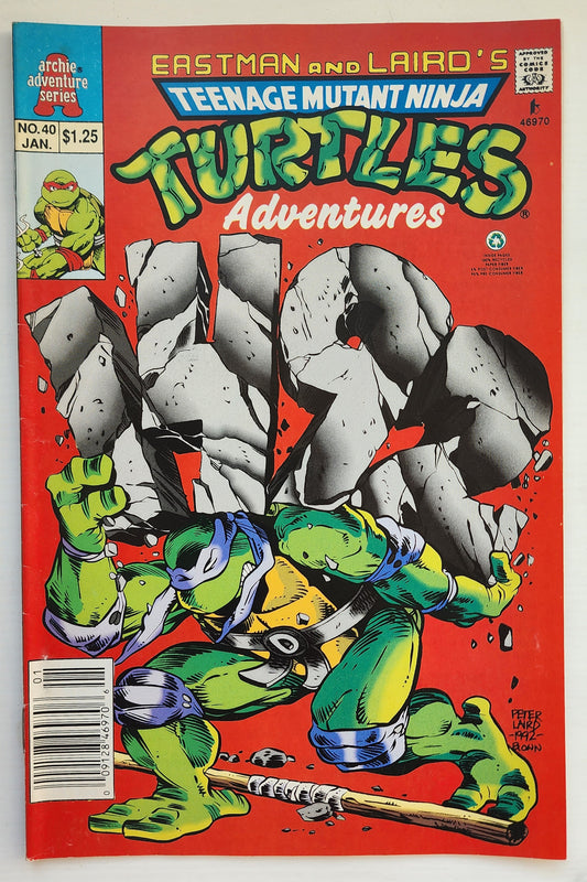 TEENAGE MUTANT NINJA TURTLES TMNT ADVENTURES #40 1993 NEWSSTAND TMNT ARCHIE COMICS
