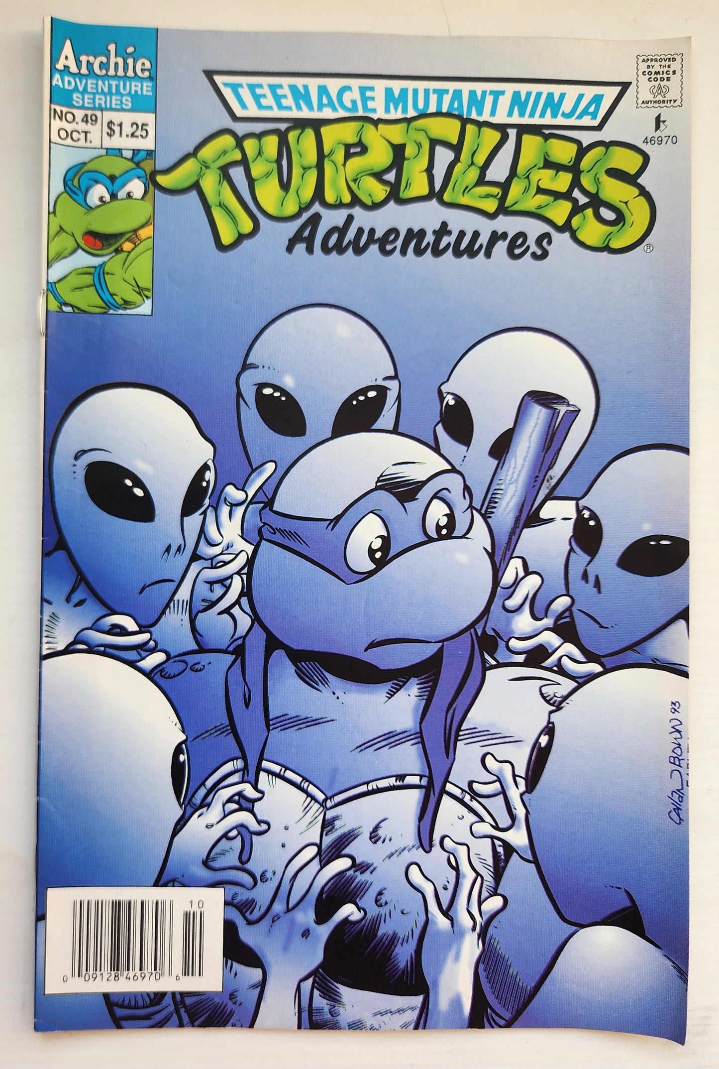 TEENAGE MUTANT NINJA TURTLES TMNT ADVENTURES #49 1993 NEWSSTAND TMNT ARCHIE COMICS