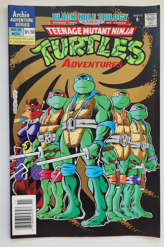 TEENAGE MUTANT NINJA TURTLES TMNT ADVENTURES #50 1993 NEWSSTAND TMNT ARCHIE COMICS