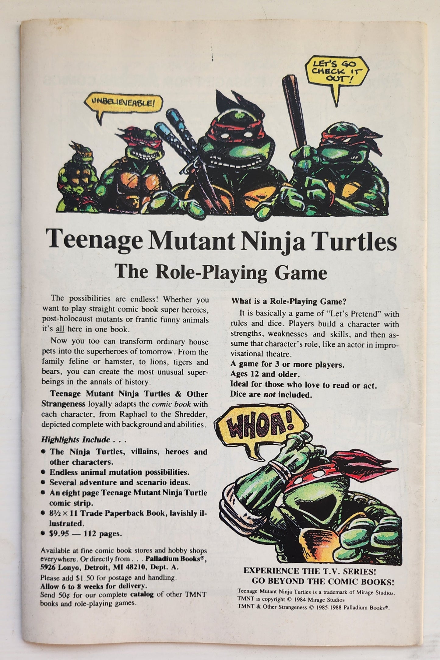TEENAGE MUTANT NINJA TURTLES TMNT ADVENTURES #2 1988 NEWSSTAND TMNT ARCHIE COMICS