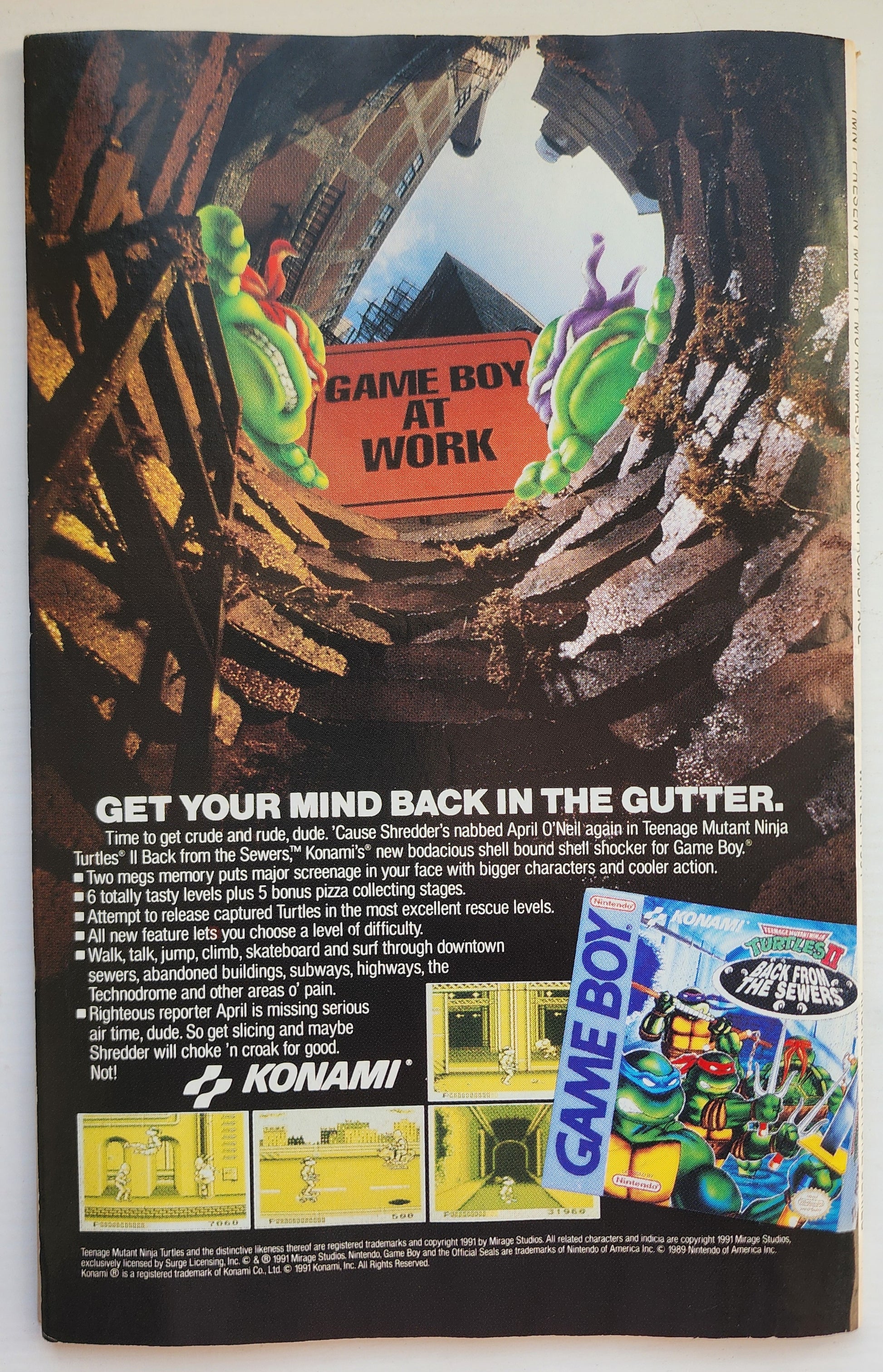 TEENAGE MUTANT NINJA TURTLES TMNT PRESENT MIGHTY MUTANIMALS INVASION FROM OUTER SPACE 1991 NEWSSTAND TMNT ARCHIE COMICS