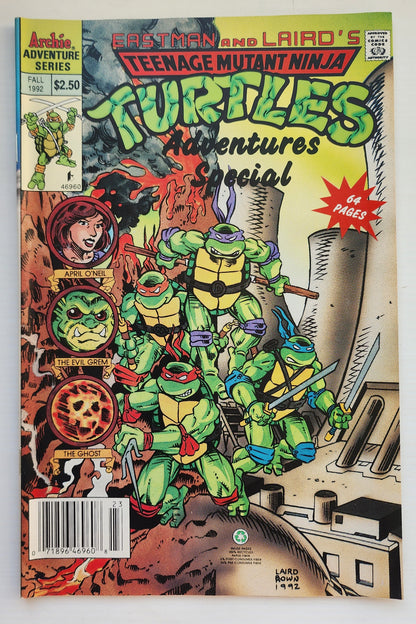 TEENAGE MUTANT NINJA TURTLES TMNT ADVENTURES SPECIAL #2 1992 NEWSSTAND TMNT ARCHIE COMICS