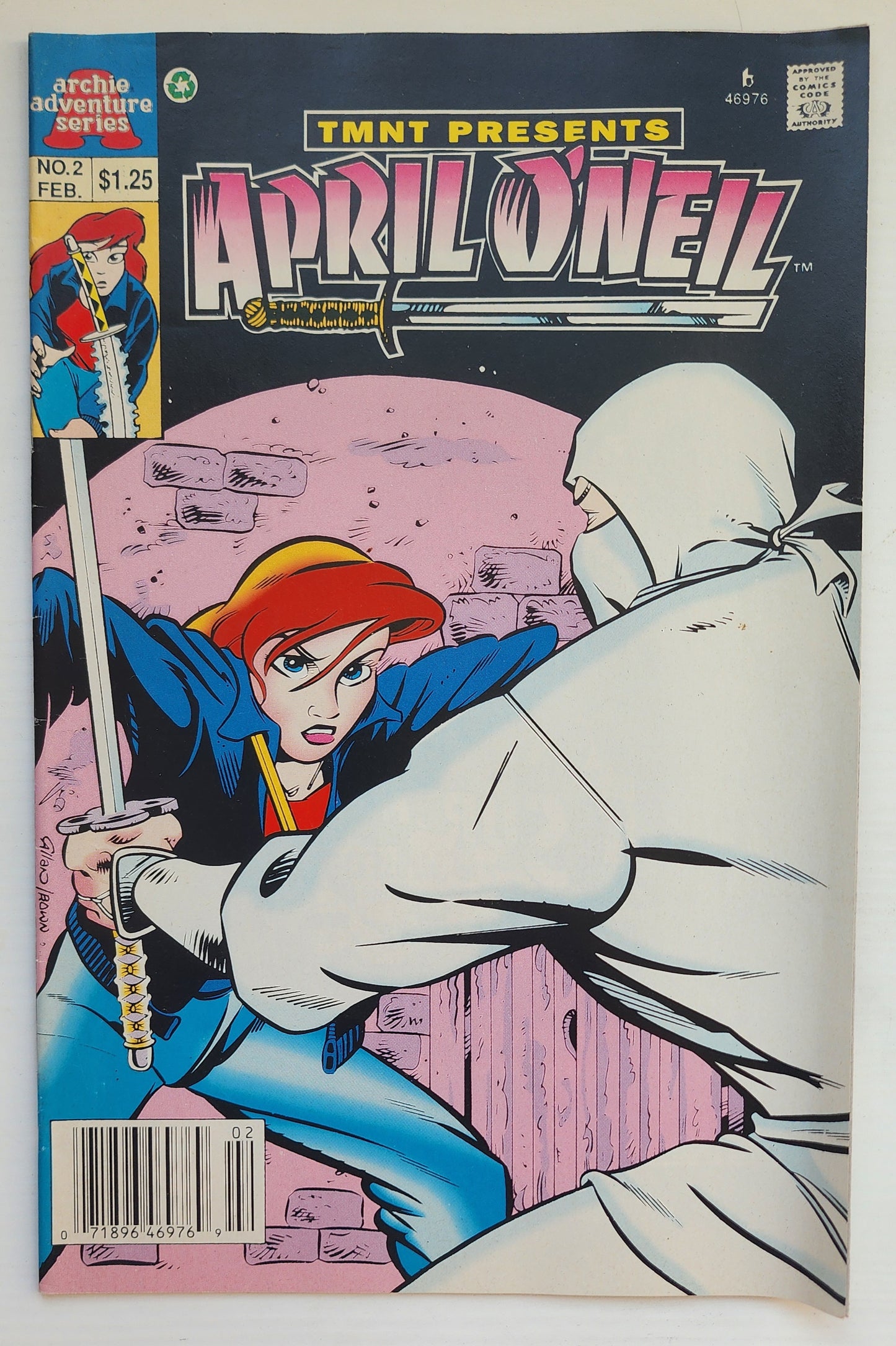 TEENAGE MUTANT NINJA TURTLES TMNT PRESENTS APRIL O'NEIL #2 1993 NEWSSTAND TMNT ARCHIE COMICS