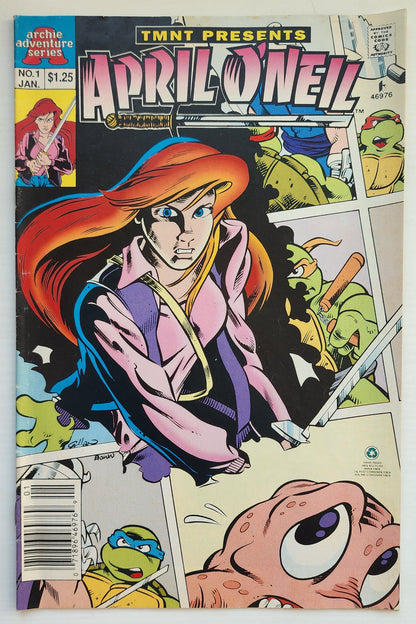 TEENAGE MUTANT NINJA TURTLES TMNT PRESENTS APRIL O'NEIL #1 1993 NEWSSTAND TMNT ARCHIE COMICS