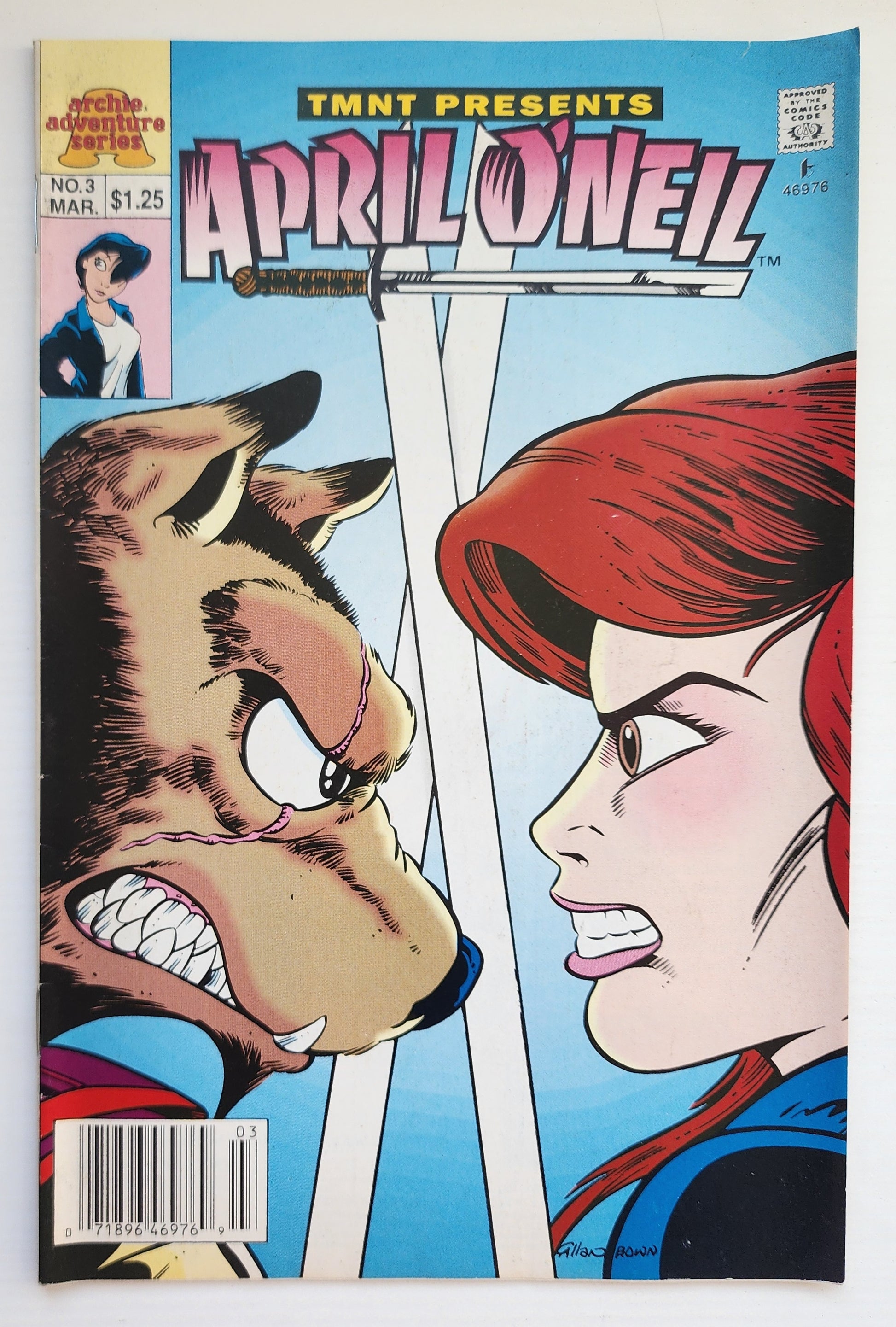 TEENAGE MUTANT NINJA TURTLES TMNT PRESENTS APRIL O'NEIL #3 1993 NEWSSTAND TMNT ARCHIE COMICS