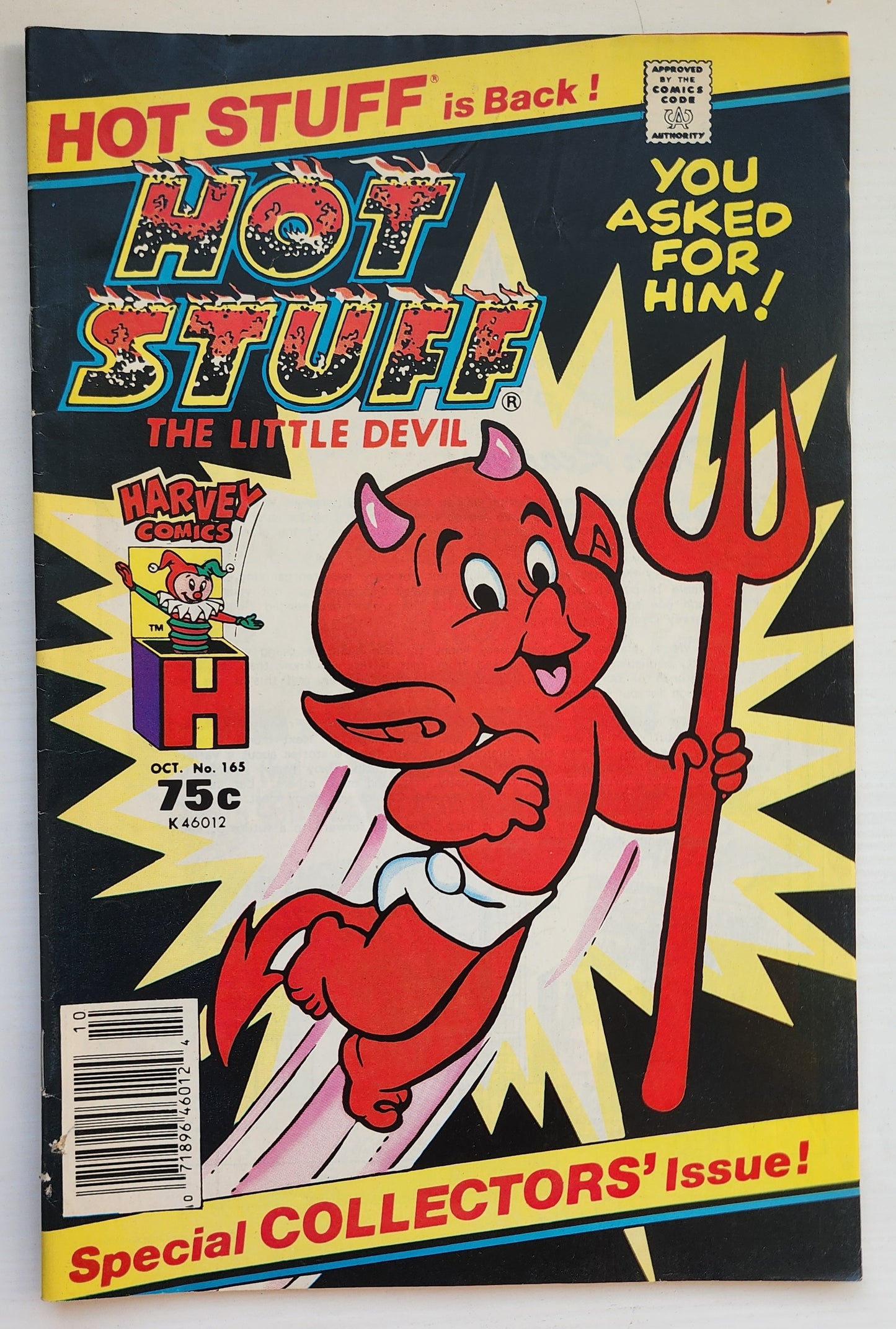 HOT STUFF #165 1986 NEWSSTAND ot Stuff HARVEY COMICS