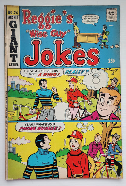 REGGIES WISE GUY JOKES #24 1973 Archie ARCHIE COMICS