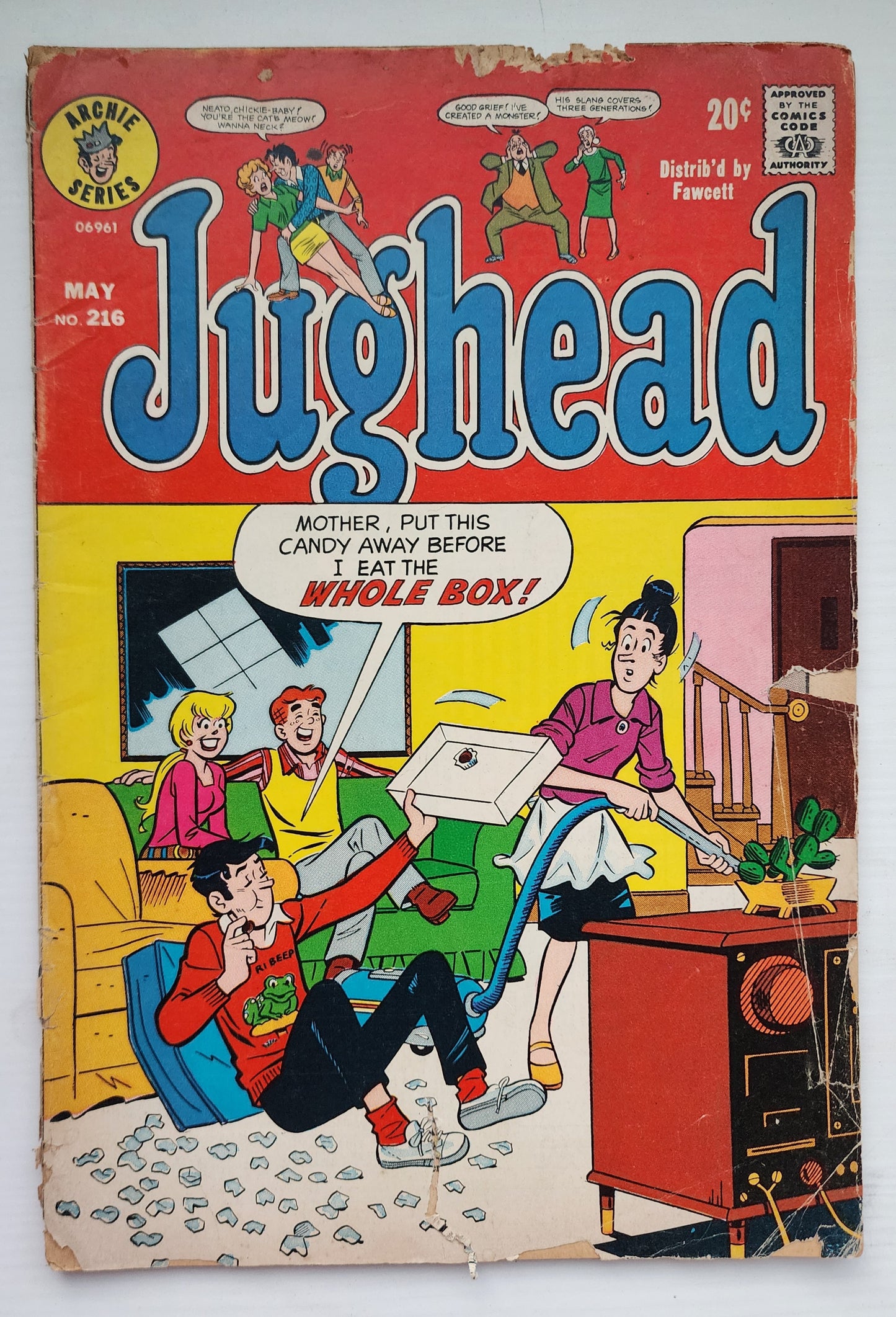 JUGHEAD #216 1973 Archie ARCHIE COMICS