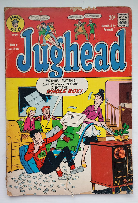 JUGHEAD #216 1973 Archie ARCHIE COMICS