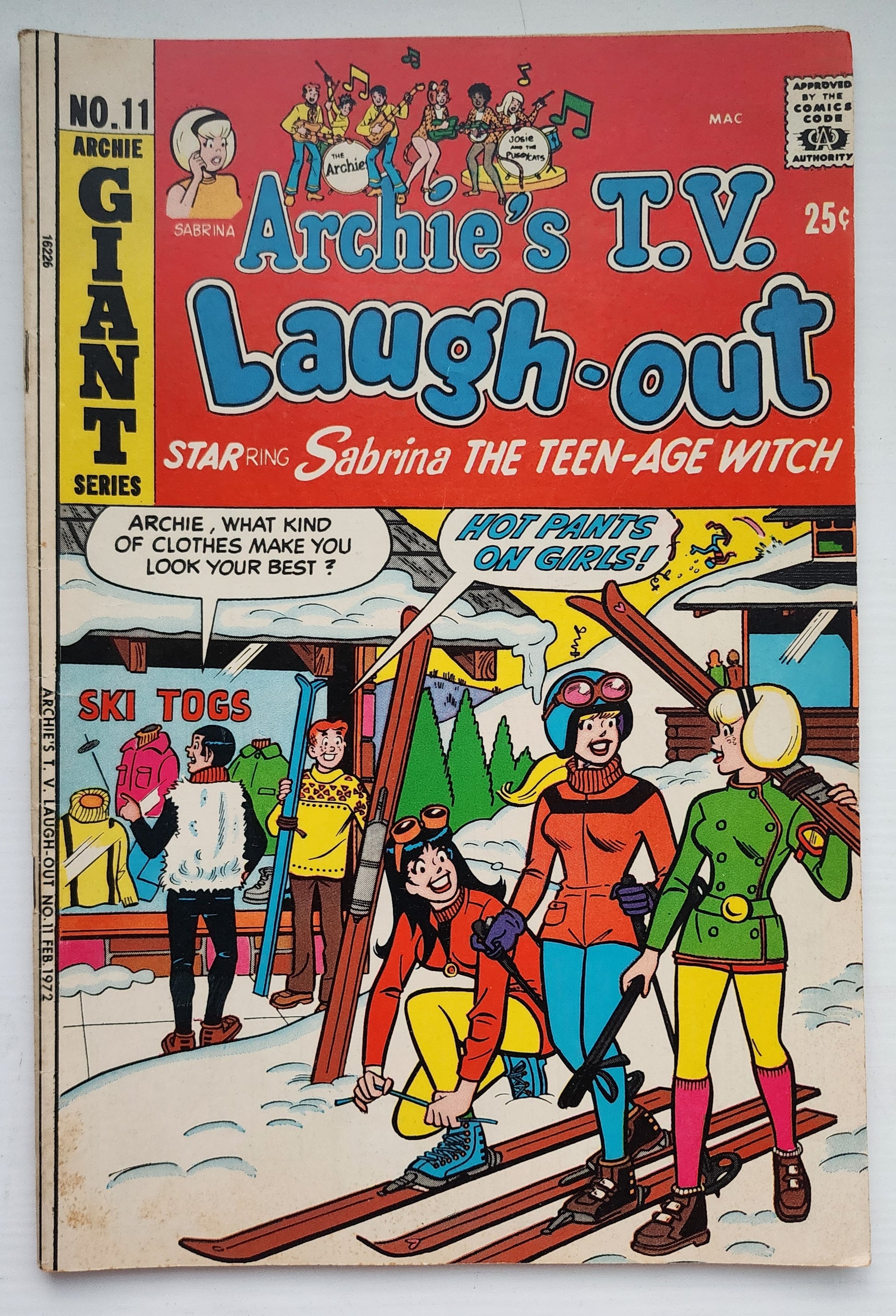 ARCHIES TV LAUGH OUT #11 1972 Archie ARCHIE COMICS