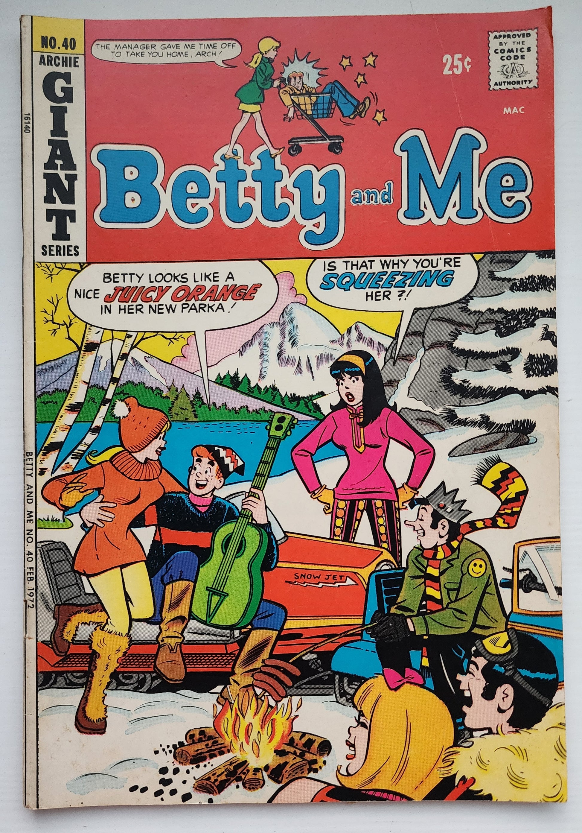 BETTY AND ME #40 1972 Archie ARCHIE COMICS