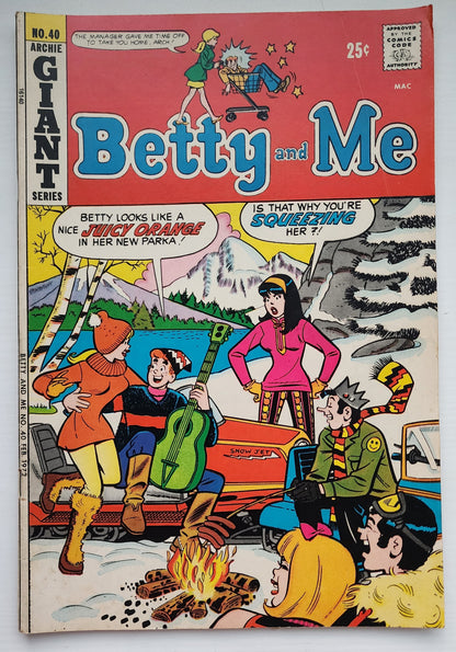 BETTY AND ME #40 1972 Archie ARCHIE COMICS
