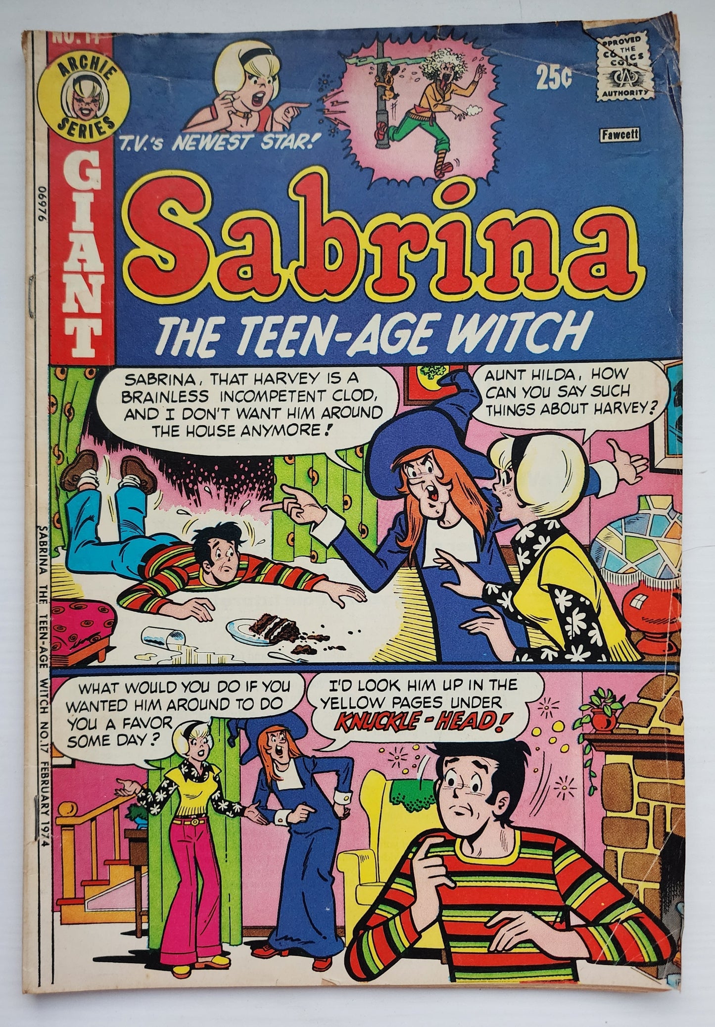 SABRINA THE TEENAGE WITCH #17 1974 Archie ARCHIE COMICS