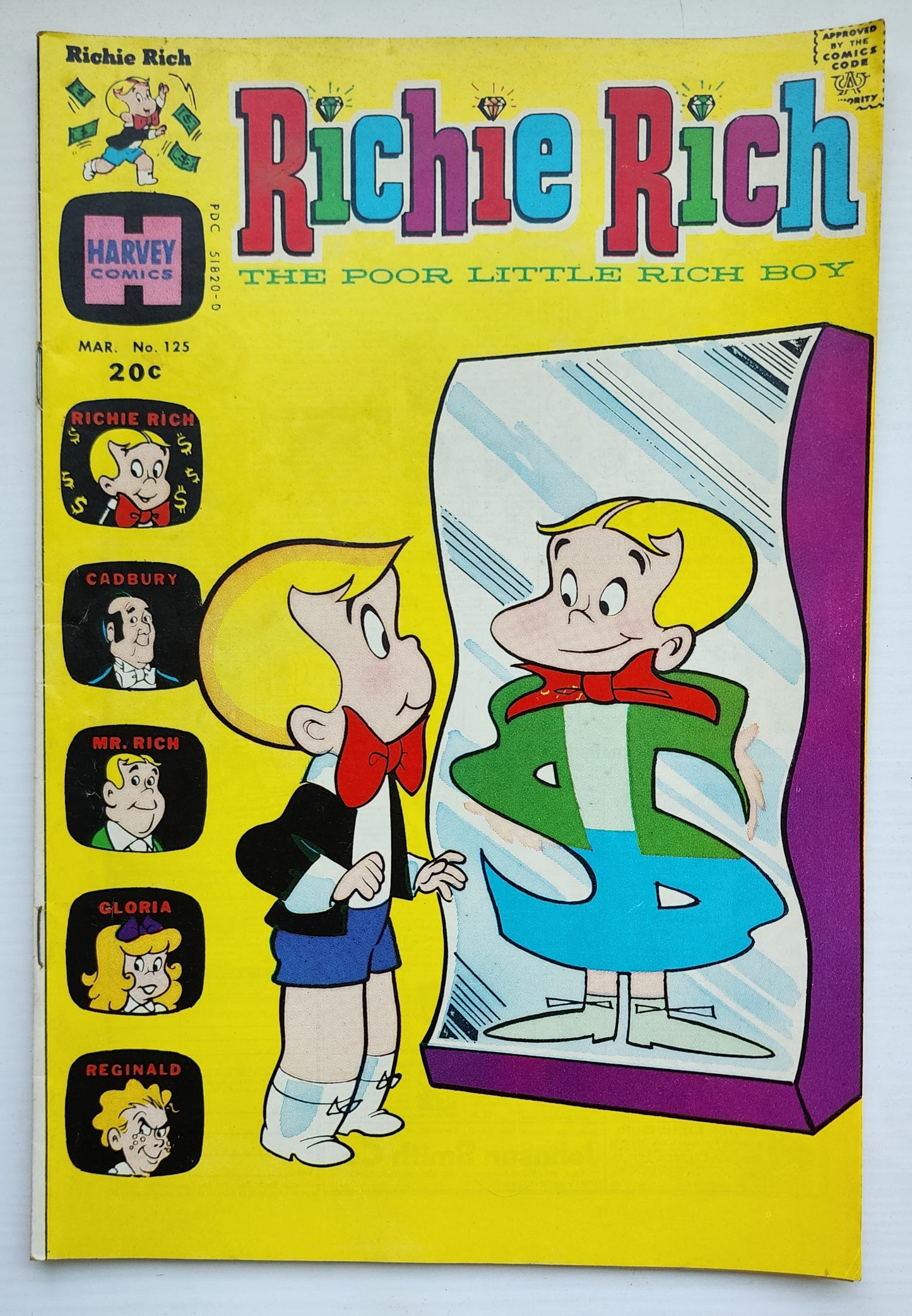 RICHIE RICH #125 1974 Richie Rich HARVEY COMICS